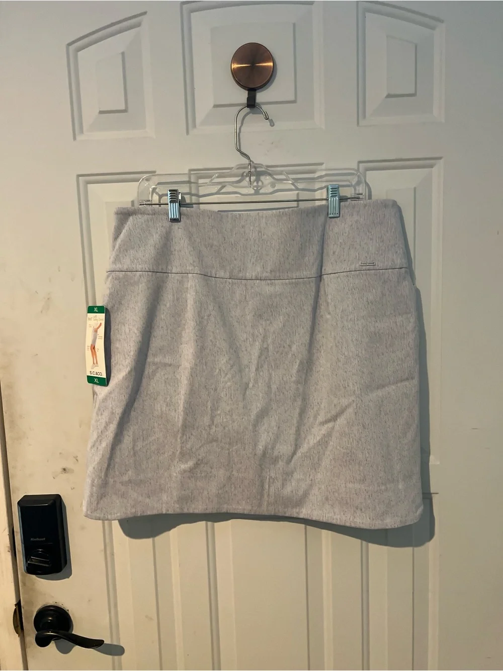 Light Gray Active Mini Skort with Pockets - XL